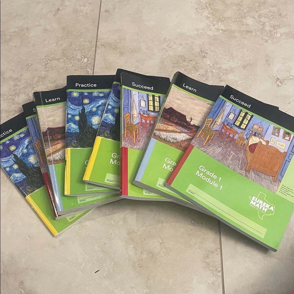 Eureka Math Kids Learning Books Set - Green and Black